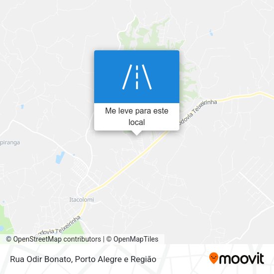 Rua Odir Bonato mapa