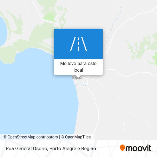 Rua General Osório mapa