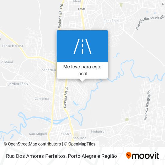 Rua Dos Amores Perfeitos mapa