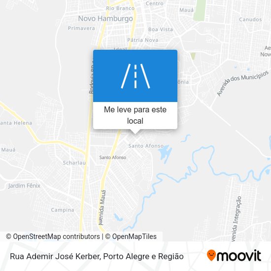 Rua Ademir José Kerber mapa