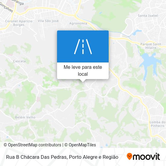 Rua B Chácara Das Pedras mapa