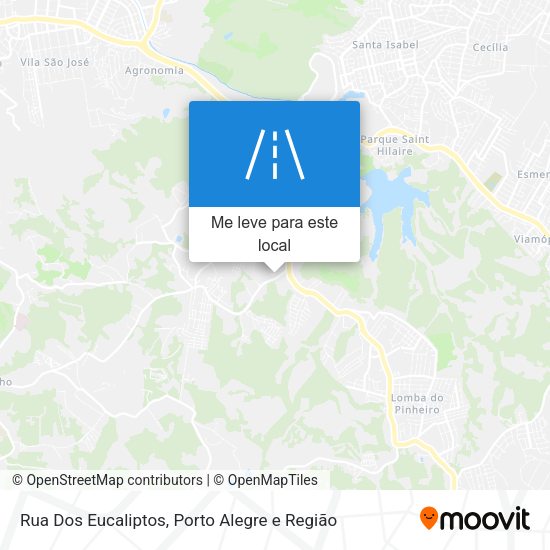 Rua Dos Eucaliptos mapa