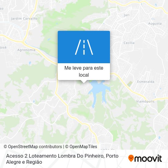 Acesso 2 Loteamento Lombra Do Pinheiro mapa