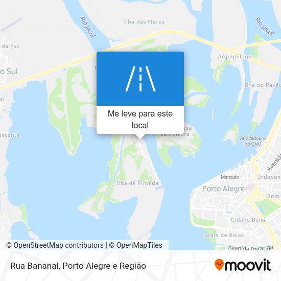Rua Bananal mapa