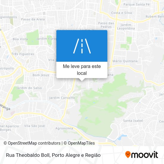 Rua Theobaldo Boll mapa