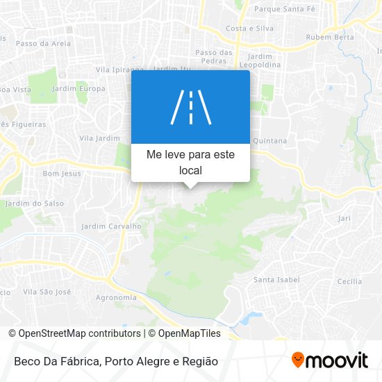 Beco Da Fábrica mapa