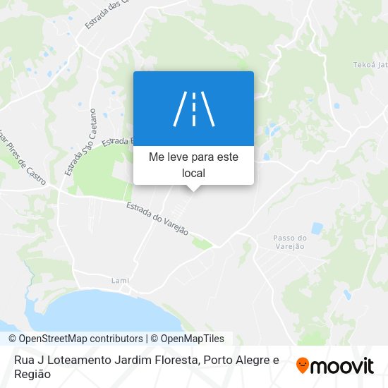 Rua J Loteamento Jardim Floresta mapa