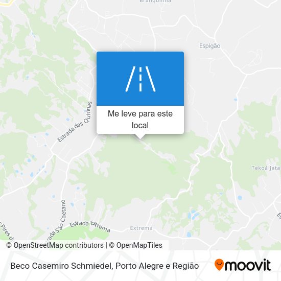 Beco Casemiro Schmiedel mapa