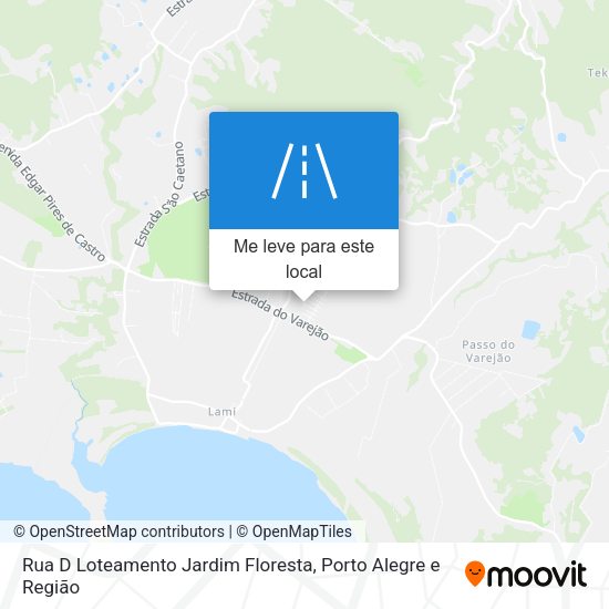 Rua D Loteamento Jardim Floresta mapa