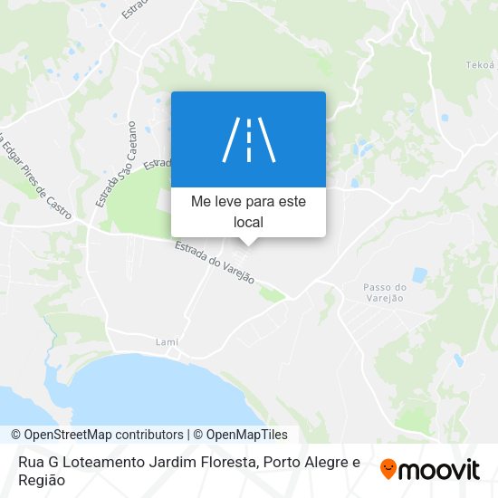 Rua G Loteamento Jardim Floresta mapa