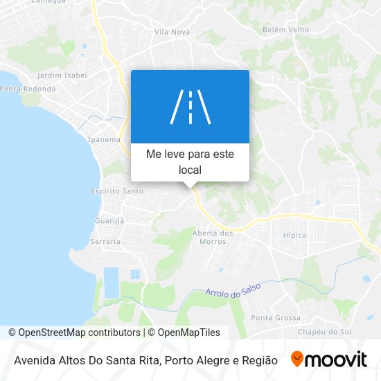 Avenida Altos Do Santa Rita mapa