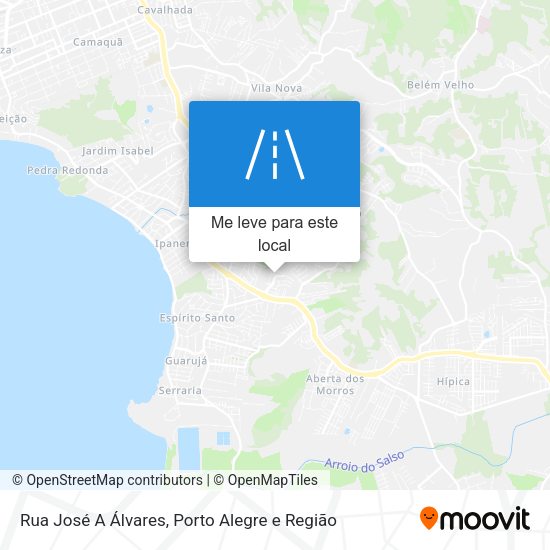 Rua José A Álvares mapa