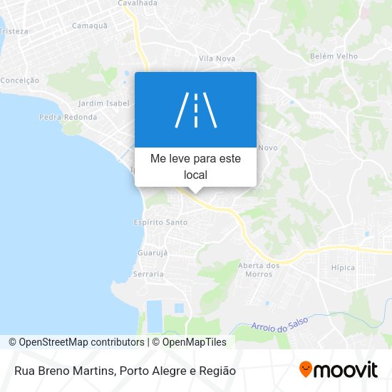Rua Breno Martins mapa