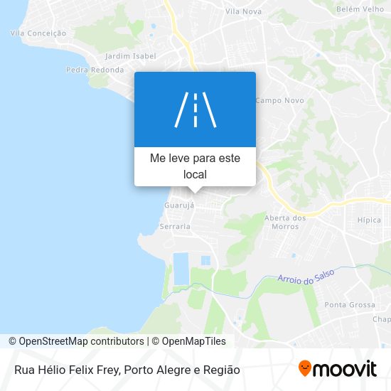 Rua Hélio Felix Frey mapa