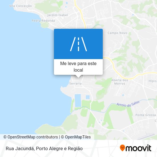 Rua Jacundá mapa
