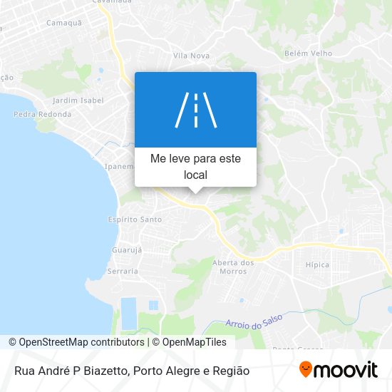Rua André P Biazetto mapa