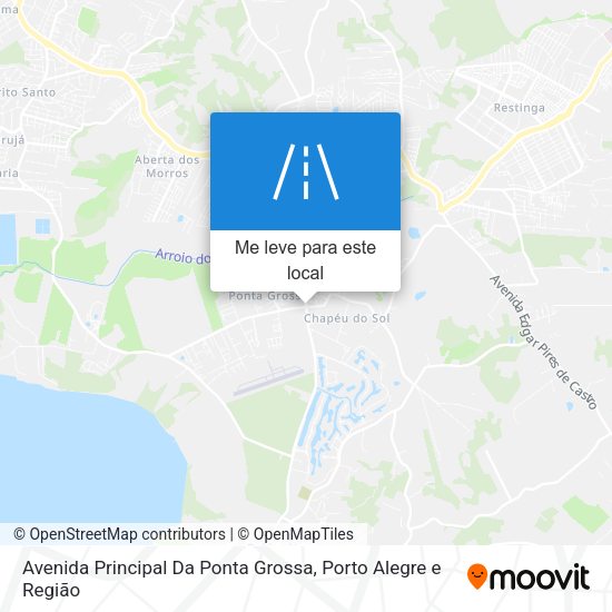 Avenida Principal Da Ponta Grossa mapa