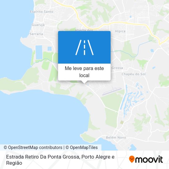 Estrada Retiro Da Ponta Grossa mapa