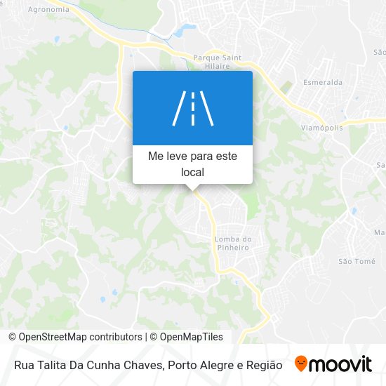 Rua Talita Da Cunha Chaves mapa