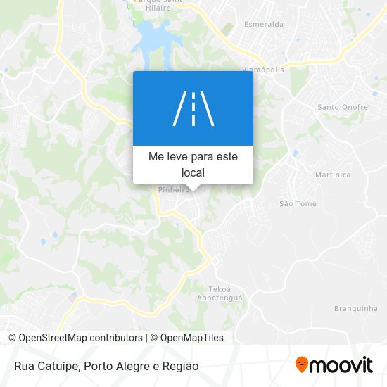 Rua Catuípe mapa
