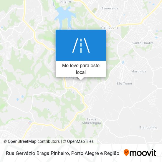 Rua Gervázio Braga Pinheiro mapa