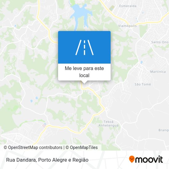 Rua Dandara mapa