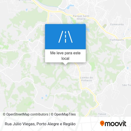 Rua Júlio Viegas mapa