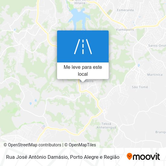 Rua José Antônio Damásio mapa