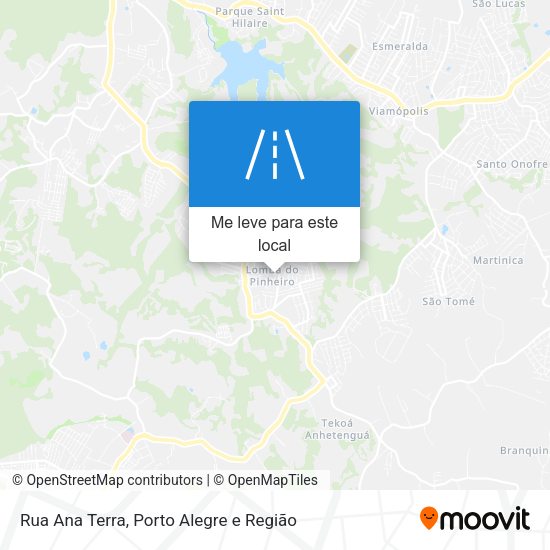 Rua Ana Terra mapa