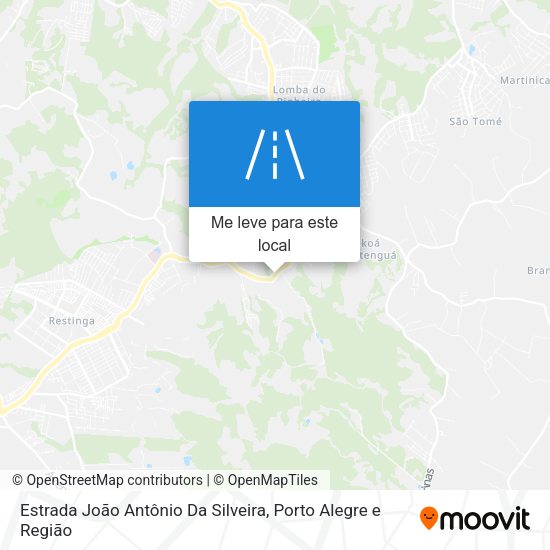 Estrada João Antônio Da Silveira mapa