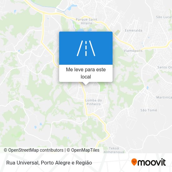 Rua Universal mapa