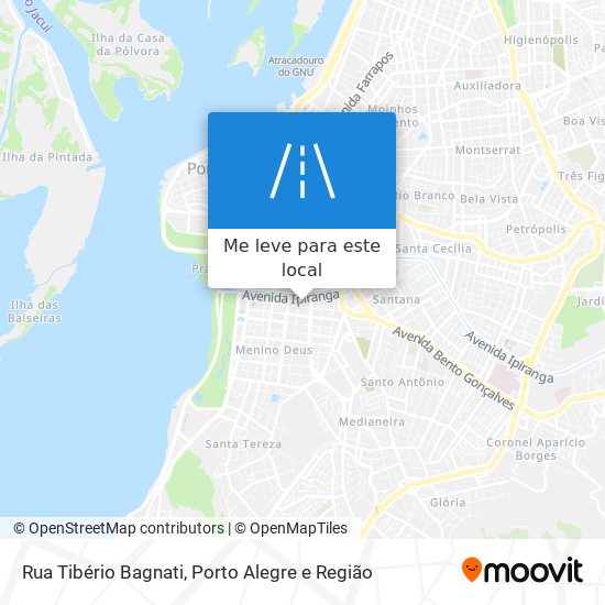 Rua Tibério Bagnati mapa