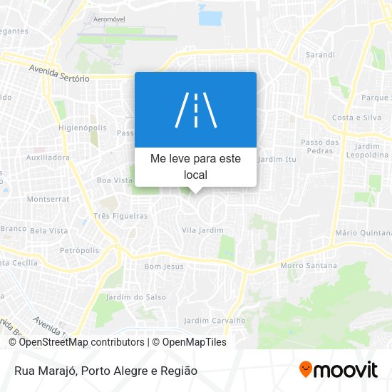 Rua Marajó mapa