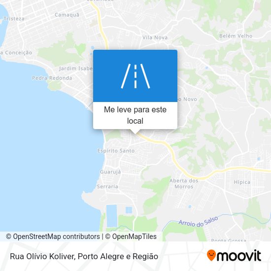 Rua Olívio Koliver mapa