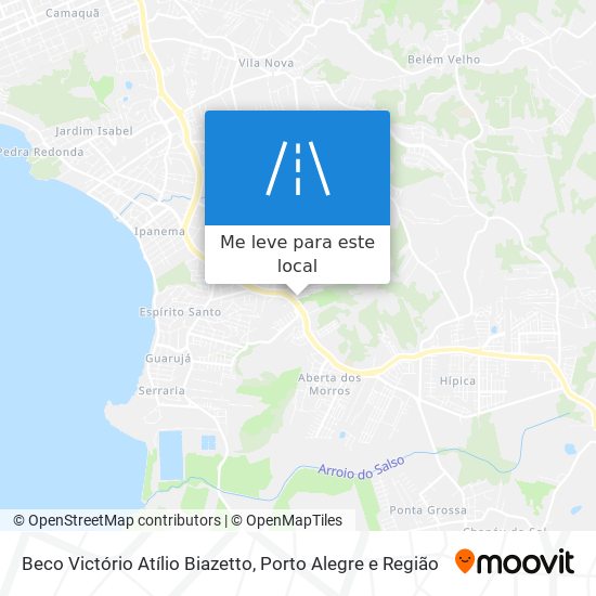 Beco Victório Atílio Biazetto mapa