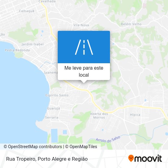 Rua Tropeiro mapa