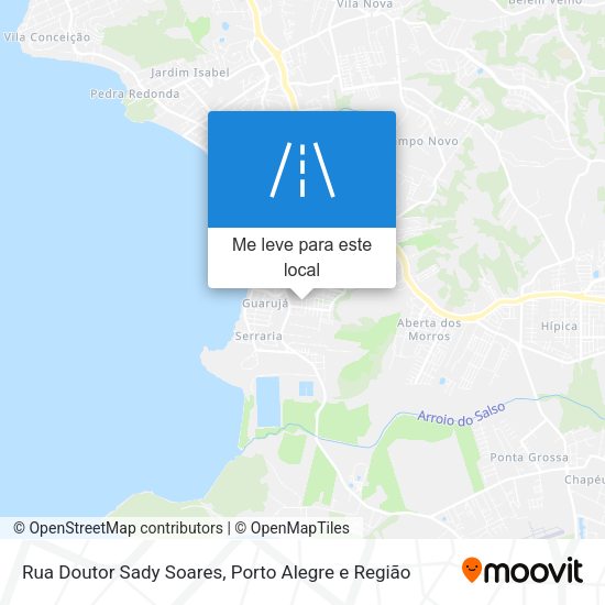 Rua Doutor Sady Soares mapa