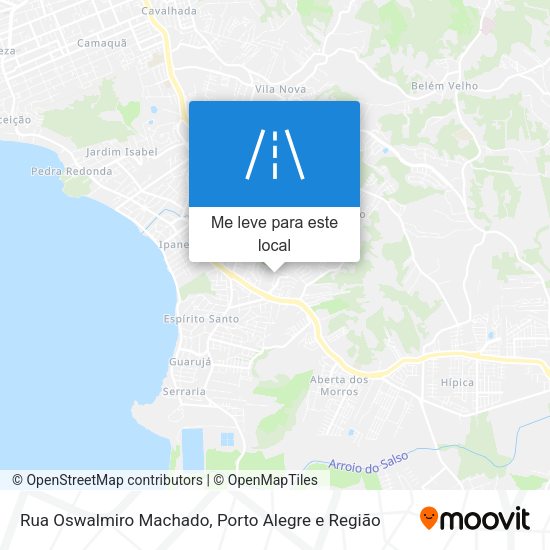 Rua Oswalmiro Machado mapa