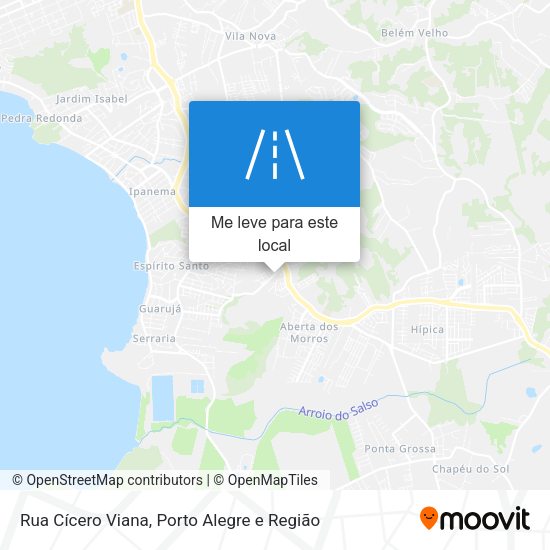 Rua Cícero Viana mapa