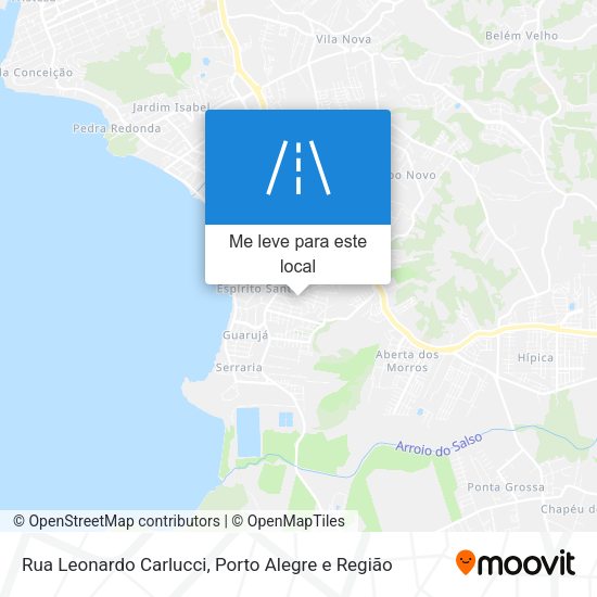 Rua Leonardo Carlucci mapa