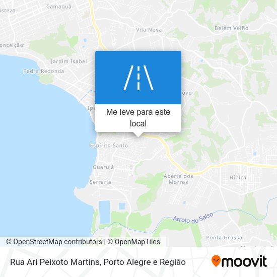 Rua Ari Peixoto Martins mapa