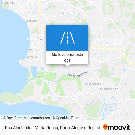 Rua Alcebíades M. Da Rocha mapa