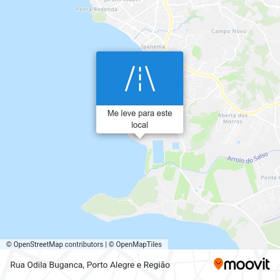 Rua Odila Buganca mapa
