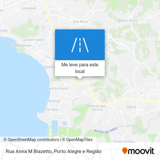 Rua Anna M Biazetto mapa