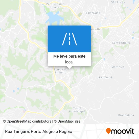 Rua Tangara mapa