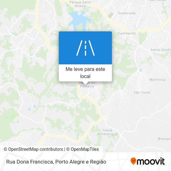 Rua Dona Francisca mapa