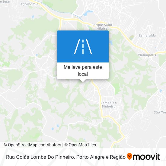 Rua Goiás Lomba Do Pinheiro mapa