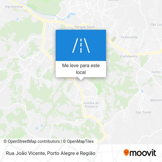 Rua João Vicente mapa