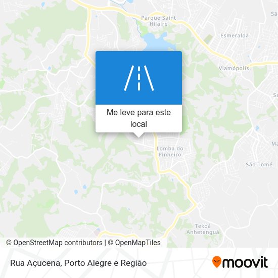 Rua Açucena mapa