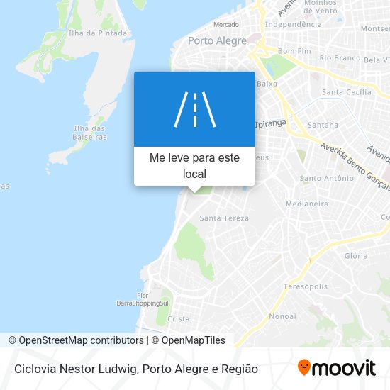 Ciclovia Nestor Ludwig mapa